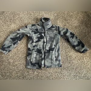 Boys Columbia fleece zip up jacket